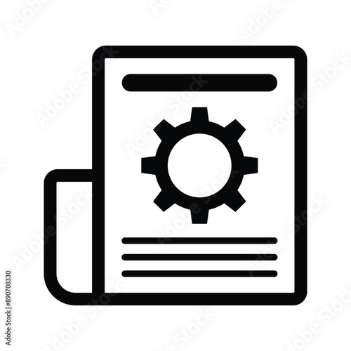 Technical report icon.