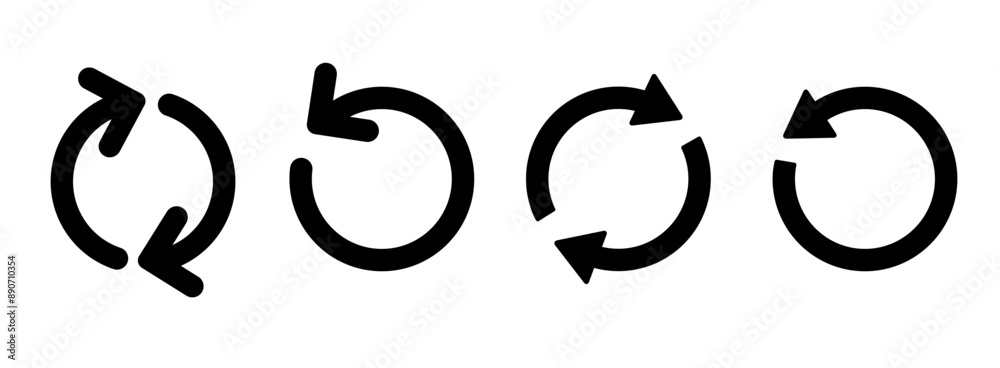 Refresh icon vector illustration. Reload sign and symbol. Update icon. Refresh icon vector illustration. Reload sign and symbol. Update icon.
