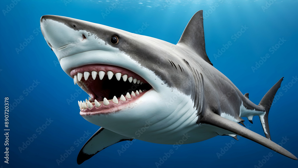 a great white shark with its mouth open a great white shark with its mouth open