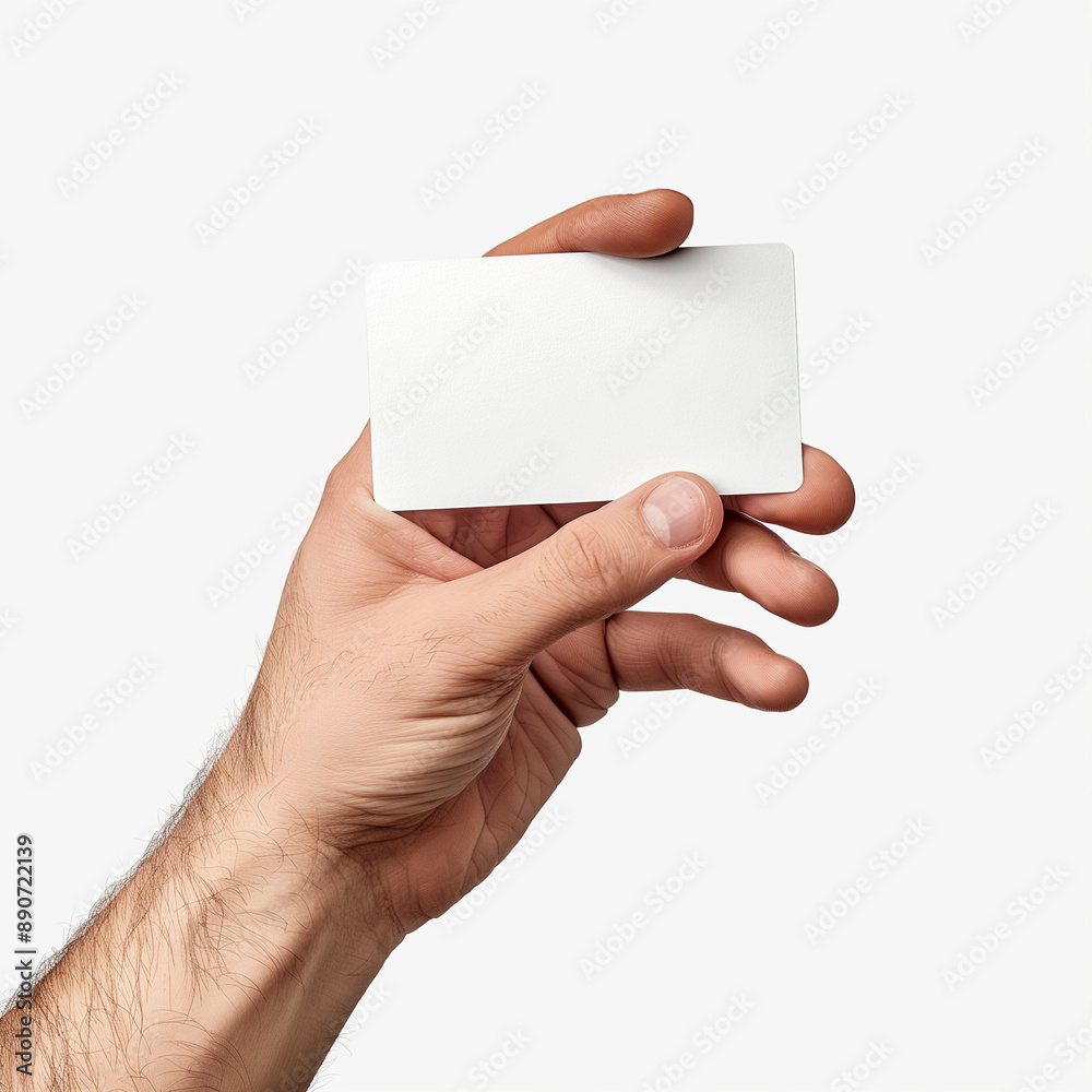 Male hand holding blank card or ticket Hyper realistic highly detailed isolated on white background PNG file Male hand holding blank card or ticket Hyper realistic highly detailed isolated on white background PNG file