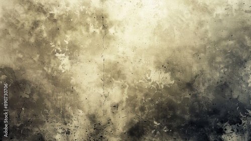 An intriguing abstract grunge texture blending dark and light tones for a dramatic, textured atmospheric effect.