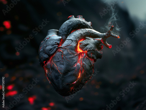 Magma heart - Ready to use Premium image