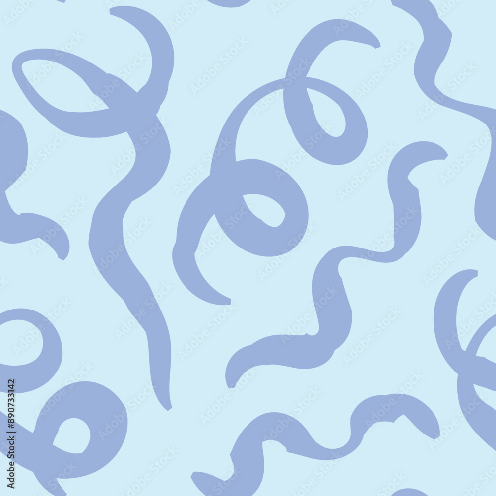 Seamless abstract pattern with squiggles and scribbles. Weaved curved lines. Chaotic ink scribbles decorative texture. Messy doodles, wavy and curly lines. Seamless abstract pattern with squiggles and scribbles. Weaved curved lines. Chaotic ink scribbles decorative texture. Messy doodles, wavy and curly lines.