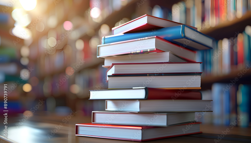 large stack of books in bright light large stack of books in bright light