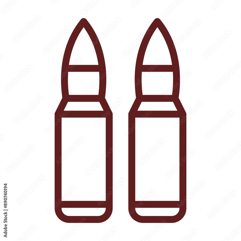 Bulet Vector Line Maroon Icon Design Bulet Vector Line Maroon Icon Design