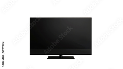 LCD television isolated on transparent background