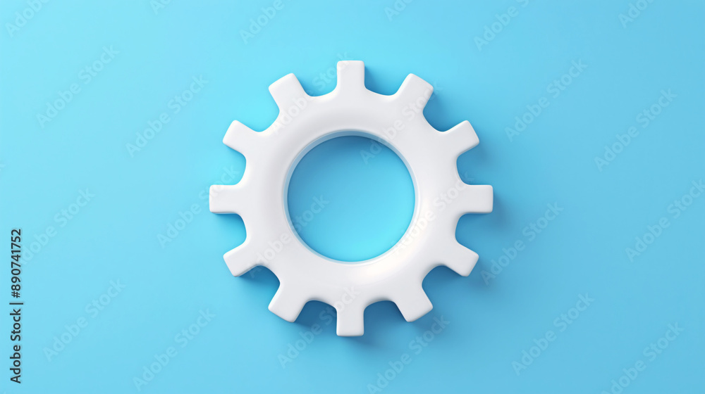 3d vector icon minimal style Cogwheel gear flat lay background with copy space 3d vector icon minimal style Cogwheel gear flat lay background with copy space