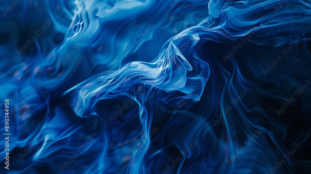 Obraz premium Abstract Blue Swirls