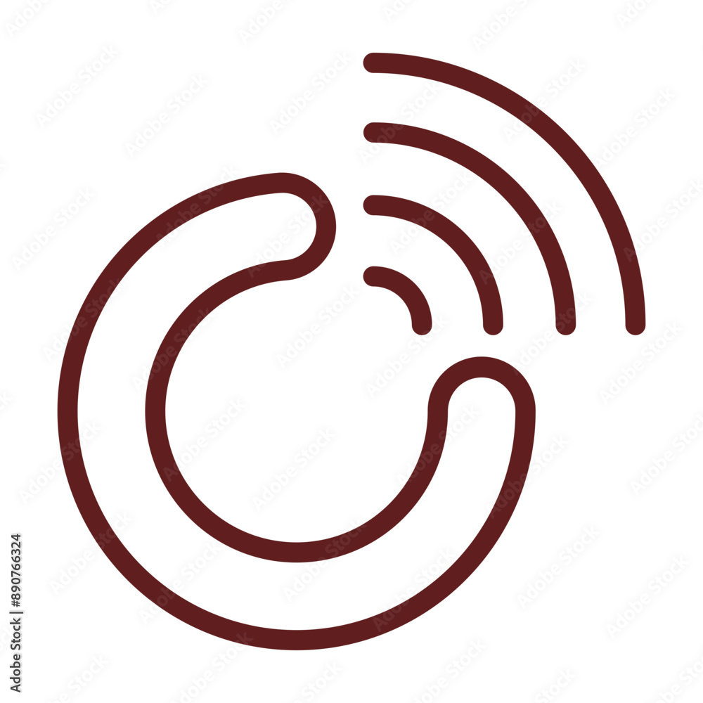 4G Vector Line Maroon Icon Design 4G Vector Line Maroon Icon Design