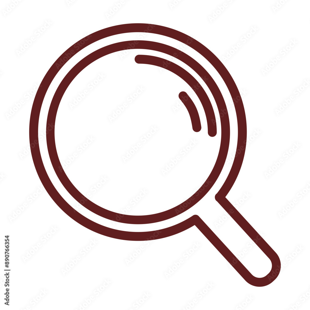 search Vector Line Maroon Icon Design search Vector Line Maroon Icon Design