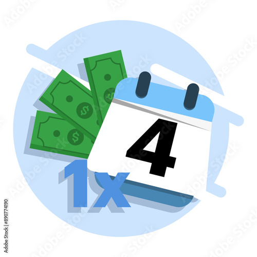 one time payment concept. Subscription Business Model with One Time Payment. App Membership Services Available on a Monthly Subscription Basis. modern graphic elements for ui, infographics, icons.