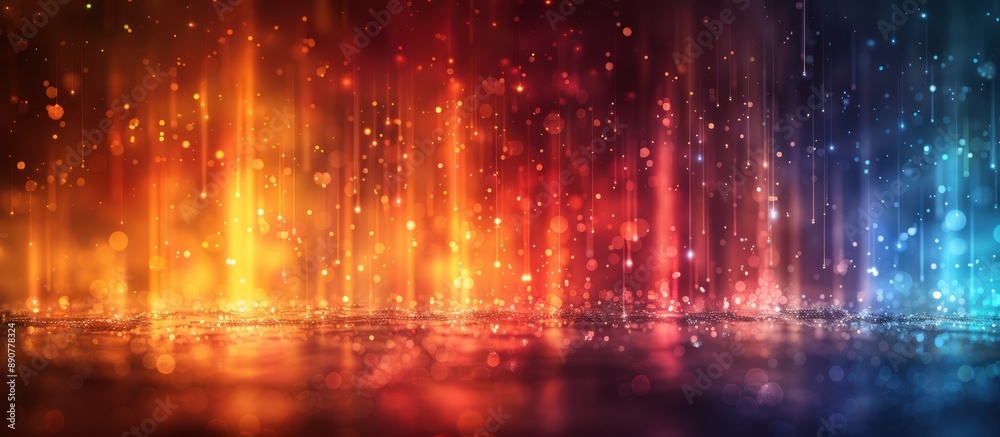 Abstract Glittering Background with Red and Blue Lights Abstract Glittering Background with Red and Blue Lights