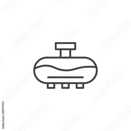 Sewerage tank icon collection