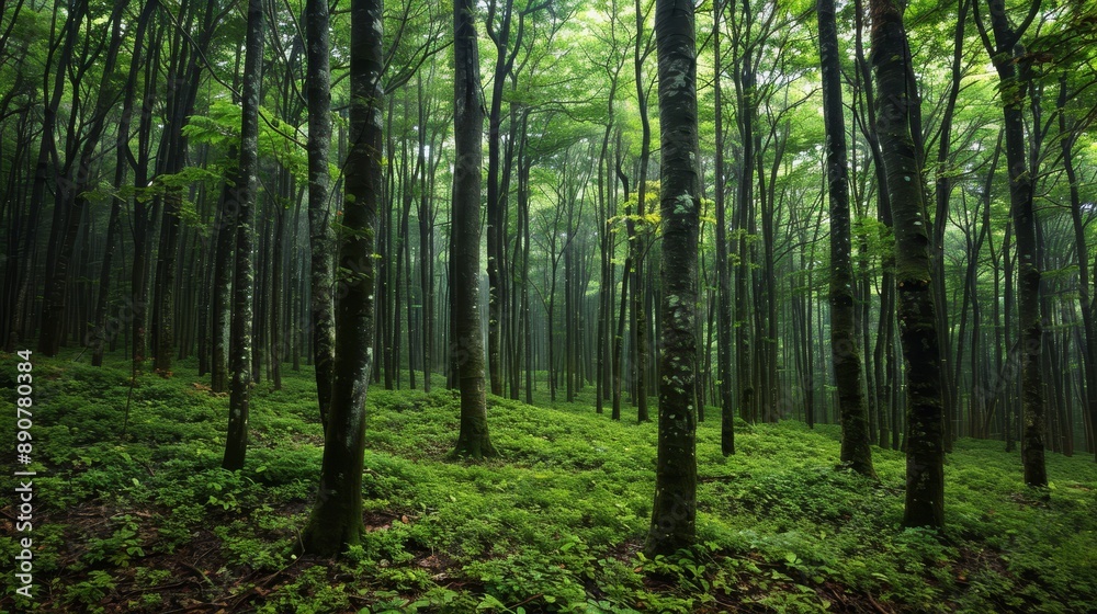 Isolated forest image with mask for photo manipulations, posters, or banners. Isolated forest image with mask for photo manipulations, posters, or banners.