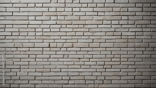 Old white brick wall background. Generative AI