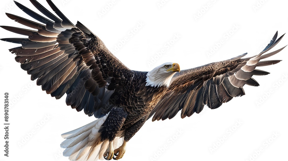 Fototapeta premium Eagle's Domain on Transparent Background