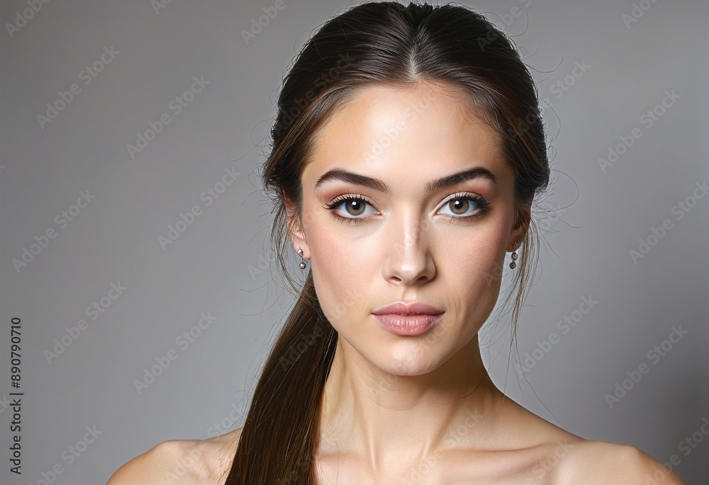 Glamorous Teenage Girl in Studio Portrait Glamorous Teenage Girl in Studio Portrait