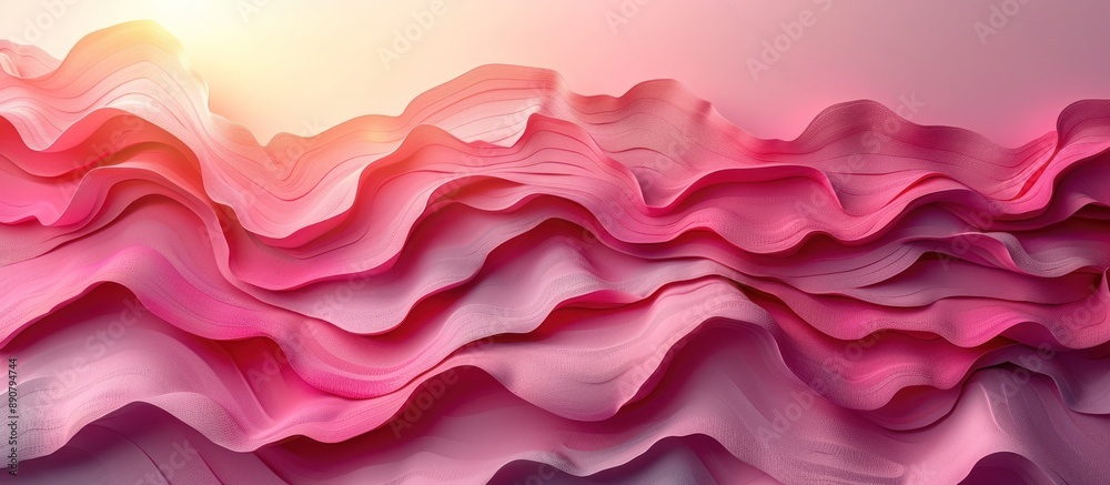 Abstract Pink Waves in Soft Lighting Abstract Pink Waves in Soft Lighting