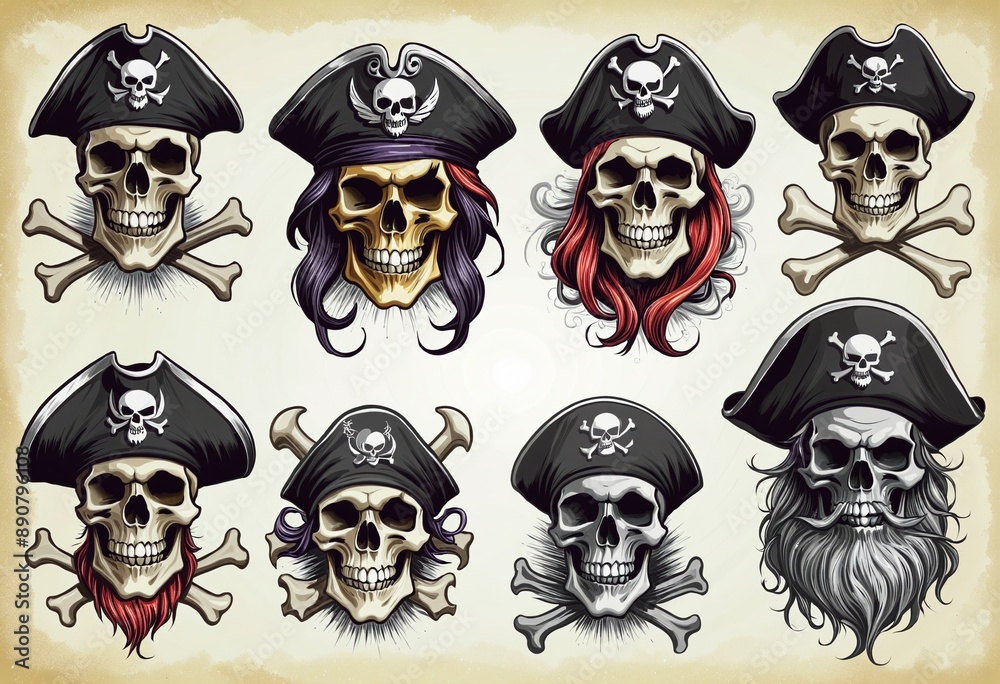 Creepy Pirate Designs: A Skull and Crossbones Collection Creepy Pirate Designs: A Skull and Crossbones Collection