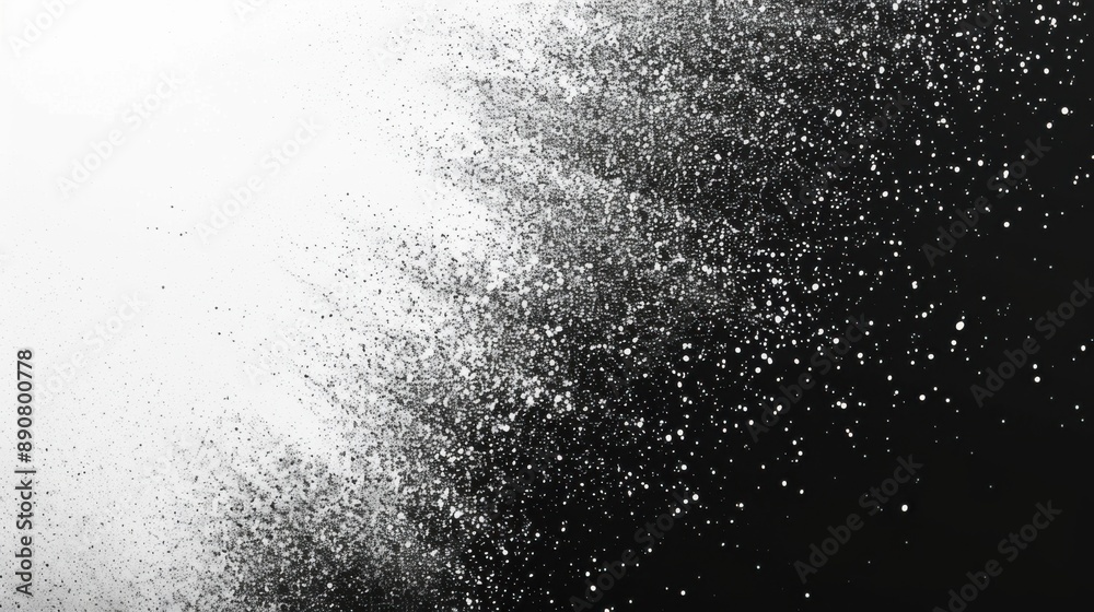 Obraz premium Abstract Black and White Splatter