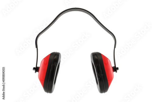 Φωτογραφία Pair of orange ear defenders