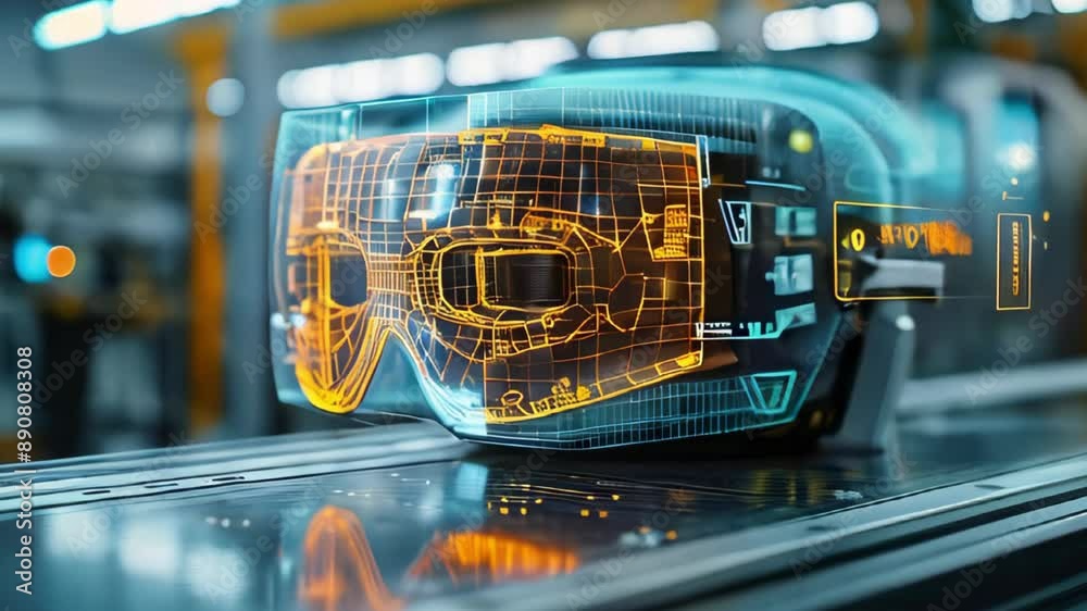 Virtual Reality Internet Interface, ugmented reality interface, guiding assembly process, digital background Virtual Reality Internet Interface, ugmented reality interface, guiding assembly process, digital background