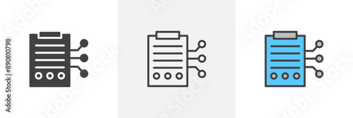 Smart contract colored icon set