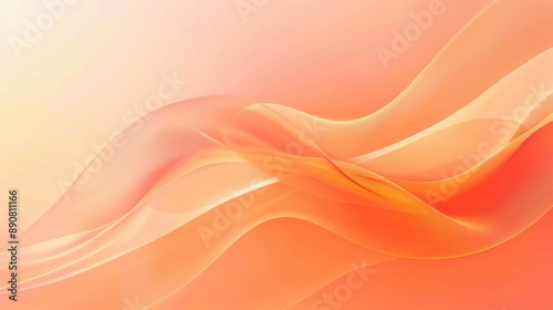 Abstract Orange Waves