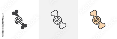 Multiple myeloma colored icon set