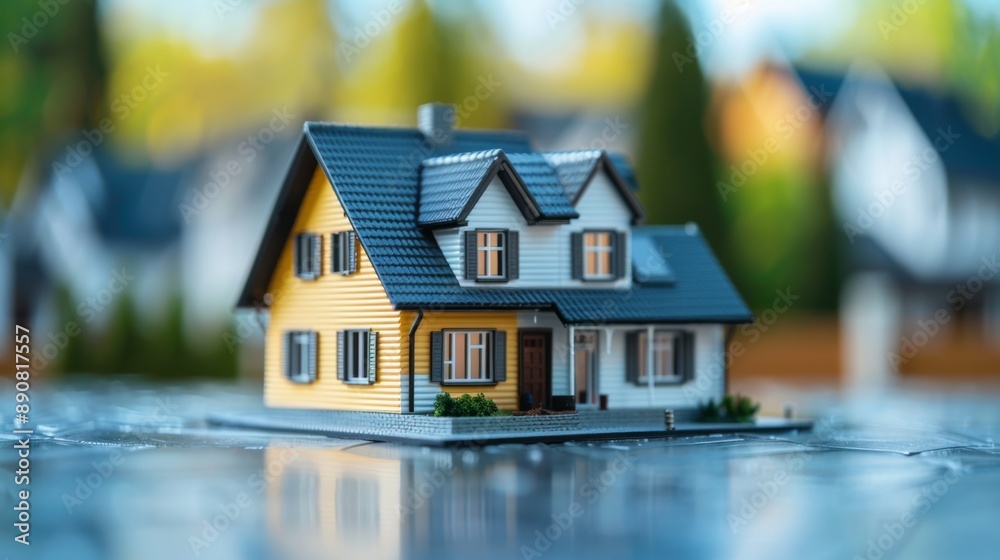 Model House on a Sunny Day Model House on a Sunny Day