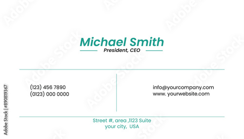 Simple and Minimal Business Card Design