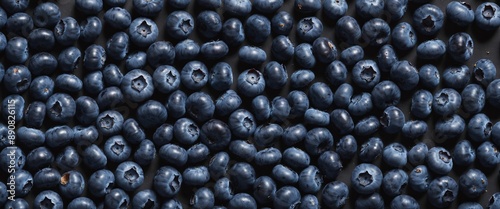 Fresh blueberry as healthy food background. Top view