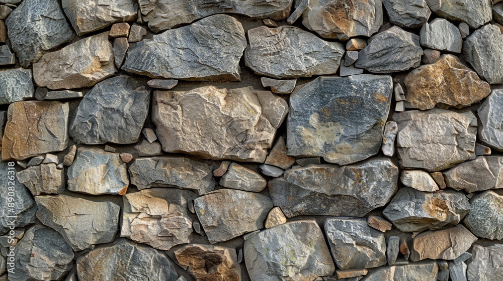 A stone wall with a fire hydrant in front, suitable for various contexts A stone wall with a fire hydrant in front, suitable for various contexts