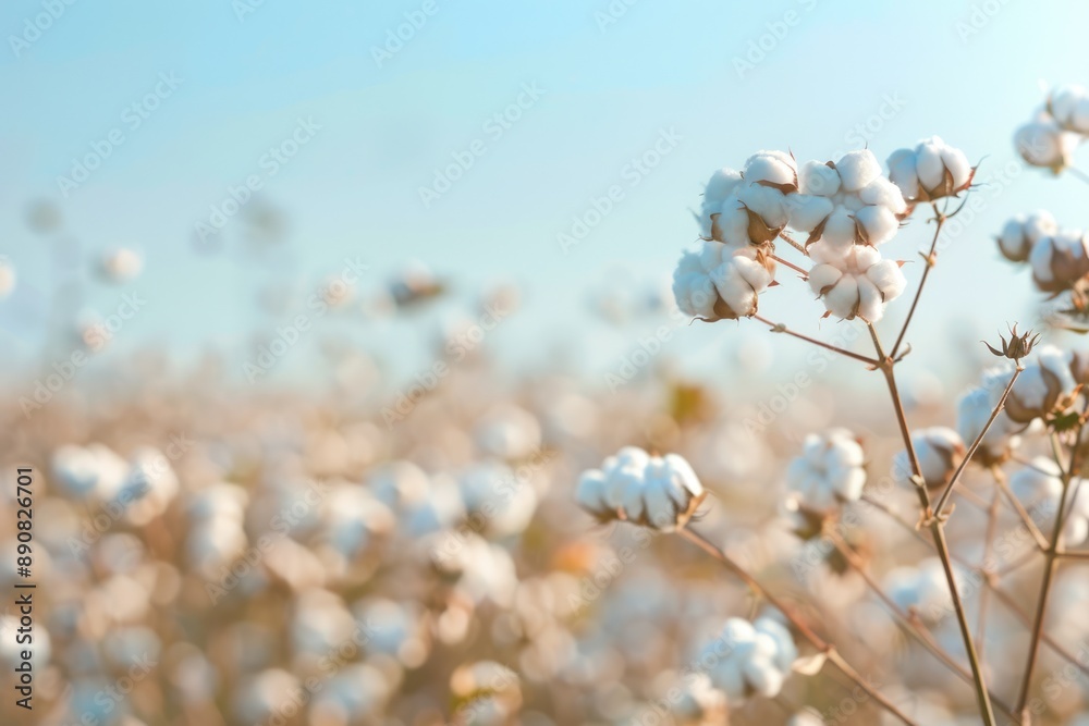 Cotton Field Background. Agriculture Crop in Australian Cotton Farm Cotton Field Background. Agriculture Crop in Australian Cotton Farm
