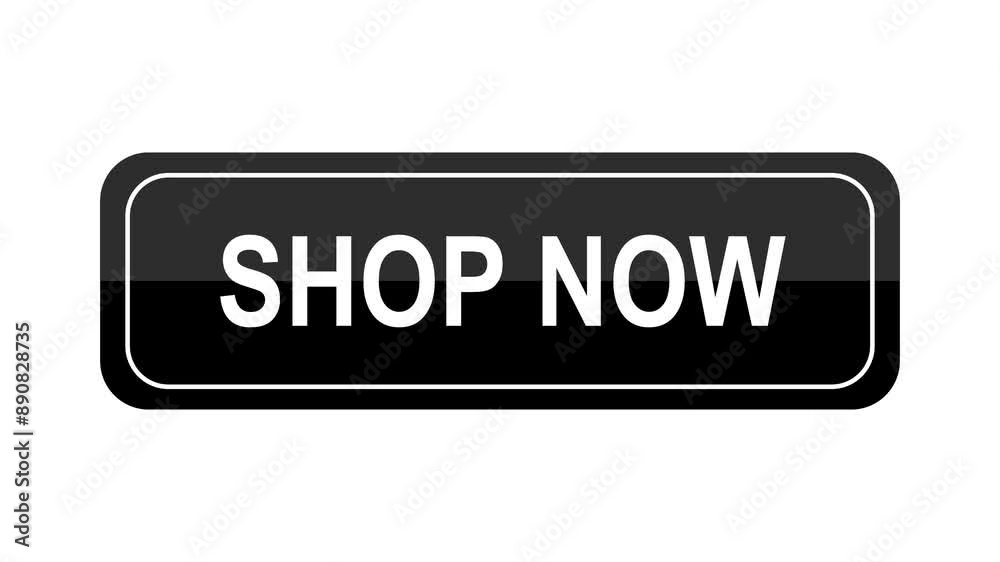 Mouse Arrow Clicking Shop Now Web Button. 4k Video Footage Animation with Alpha Channel Mouse Arrow Clicking Shop Now Web Button. 4k Video Footage Animation with Alpha Channel