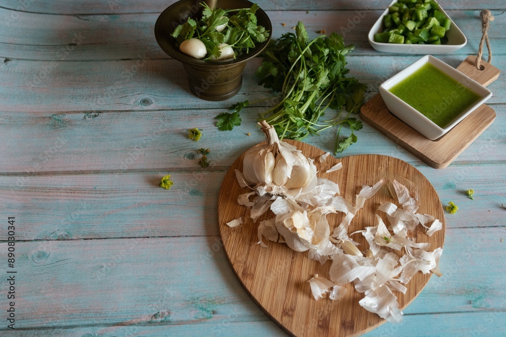 Fototapeta premium Canarian coriander sauce