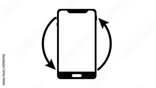 Rotate Your Mobile Phone, 4k Video Footage with Alpha Channel