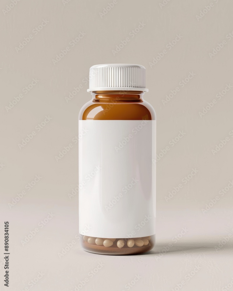 Empty Pill Bottle with Clipping Path. Plastic Prescription Medicine Container for Pills Empty Pill Bottle with Clipping Path. Plastic Prescription Medicine Container for Pills