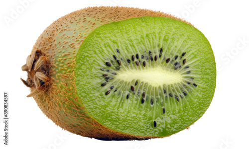 Fresh kiwi fruit isolated on white background fruit concept 