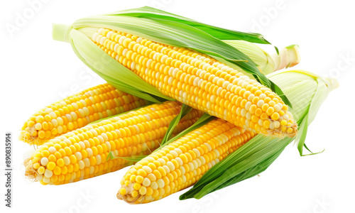 fresh corns isolated on white background PNG Healthy Corns Vegetable Concept