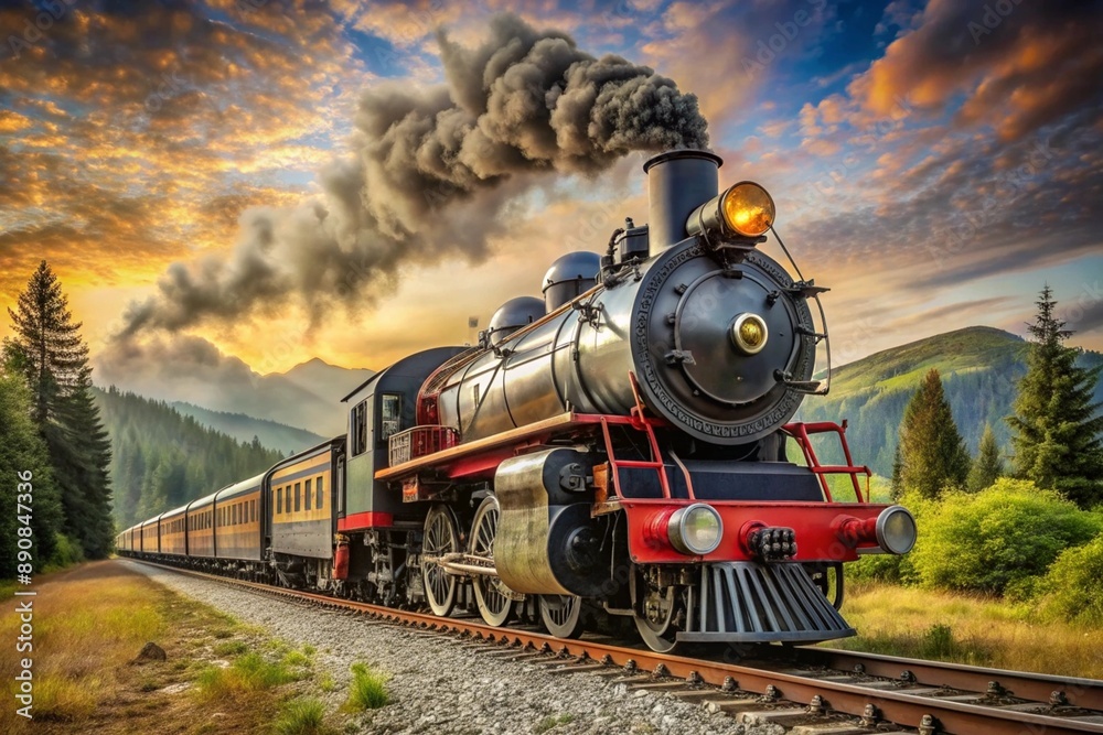 Fototapeta premium old locomotive