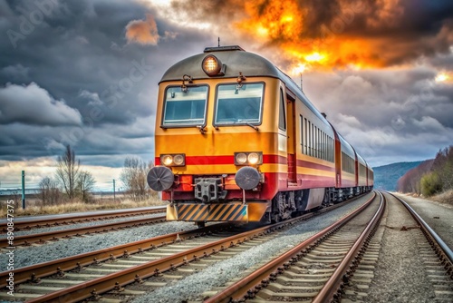 train on the rails