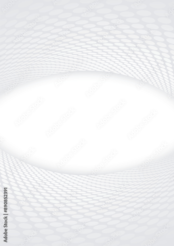 Naklejka premium Black and white soft grey color tone, abstract wavy dotted lines half tone background banner design. Vector illustration.