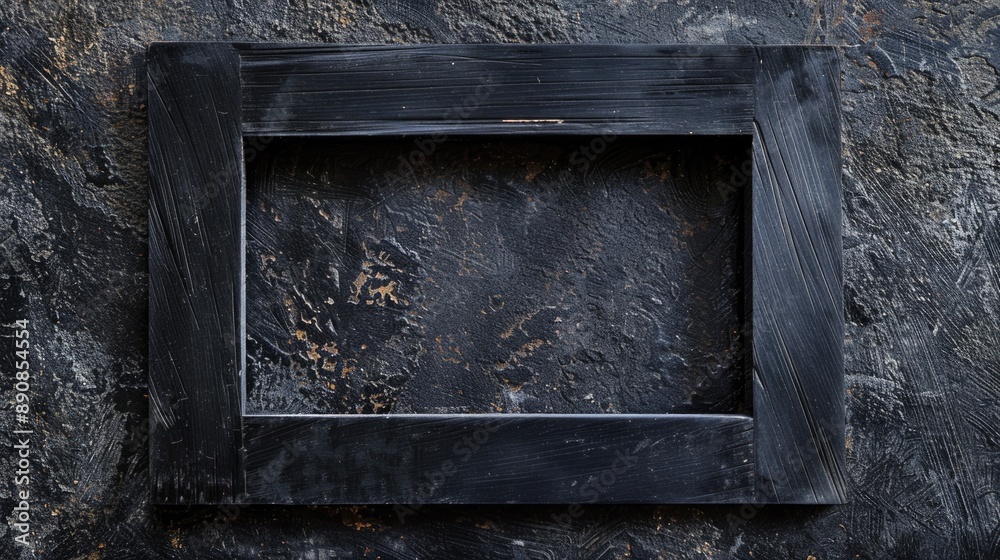 A decorative frame sits atop a natural stone wall, possibly in a garden or park setting A decorative frame sits atop a natural stone wall, possibly in a garden or park setting