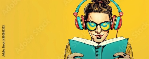 Music headphones happy