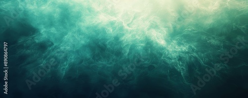 Grainy gradient background blue green grunge noise texture smooth blurred backdrop website header design, Generative AI © Lifetouch AI