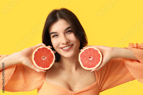 Beautiful young woman with ...