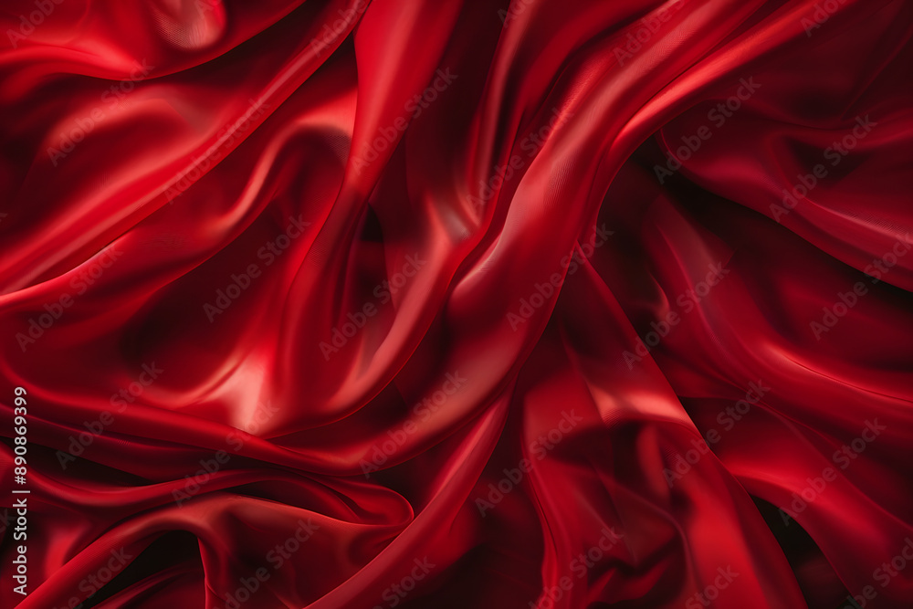 Red silk textile texture background Red silk textile texture background