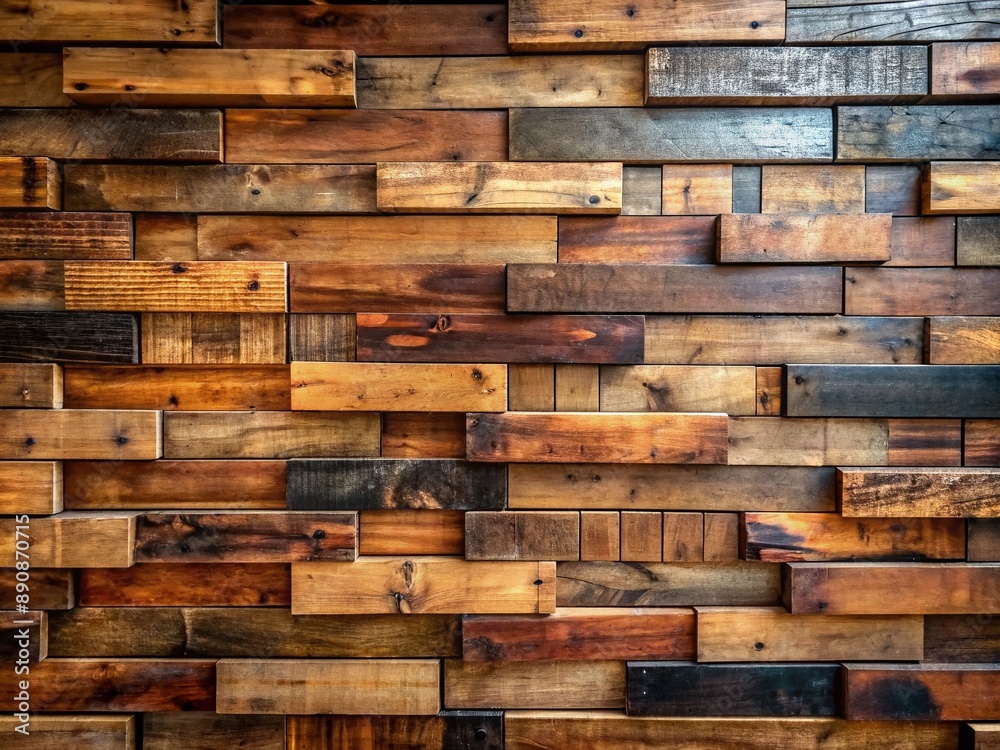 Rustic wooden planks from aged bourbon barrels form a textured wall with dark brown stain, evoking a sense of vintage charm and sophisticated elegance. Rustic wooden planks from aged bourbon barrels form a textured wall with dark brown stain, evoking a sense of vintage charm and sophisticated elegance.