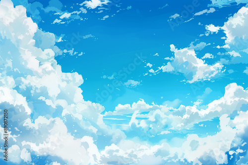 blue sky background with clouds. High quality photo
